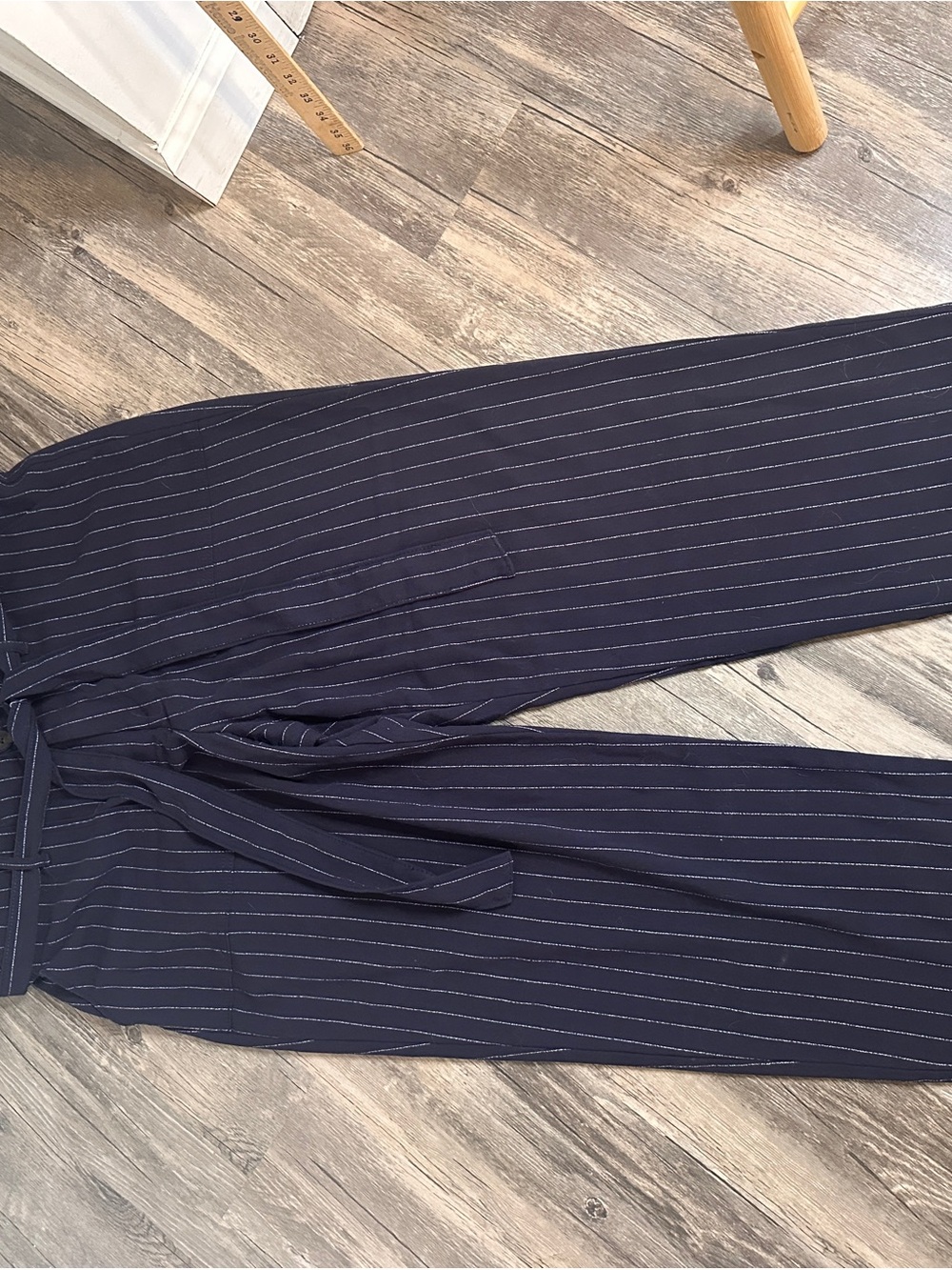 Liz‎ Claiborne Navy Pinstripe Trousers